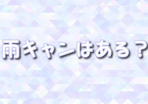 ディズニークリスマスストーリーズ　雨キャン　雨の日